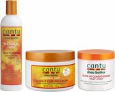 Cantu Verzorging Set Coconut Curling Cream Curl Activator en Leave in Conditioner 3 pieces