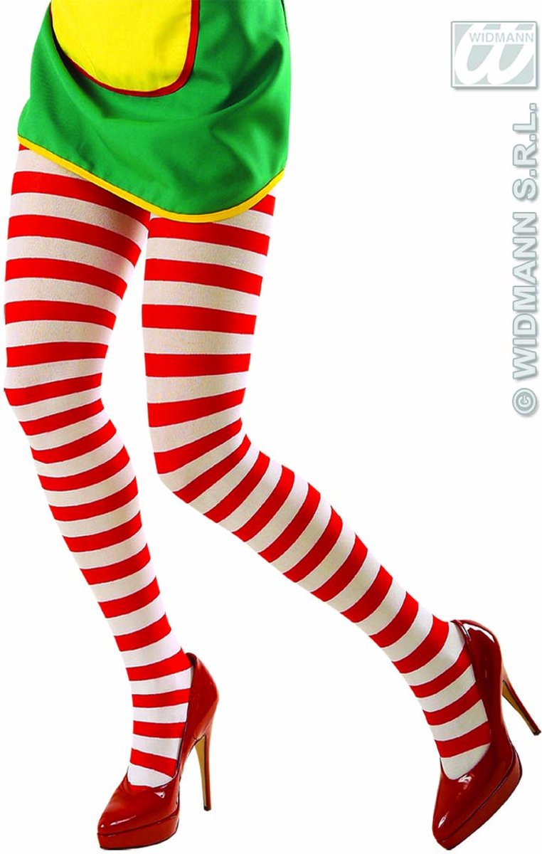 Panty rood wit gestreept Pipi