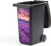 Container sticker Lavendel - Paars - Bloemen - Veld - 38x80 cm - Kliko sticker