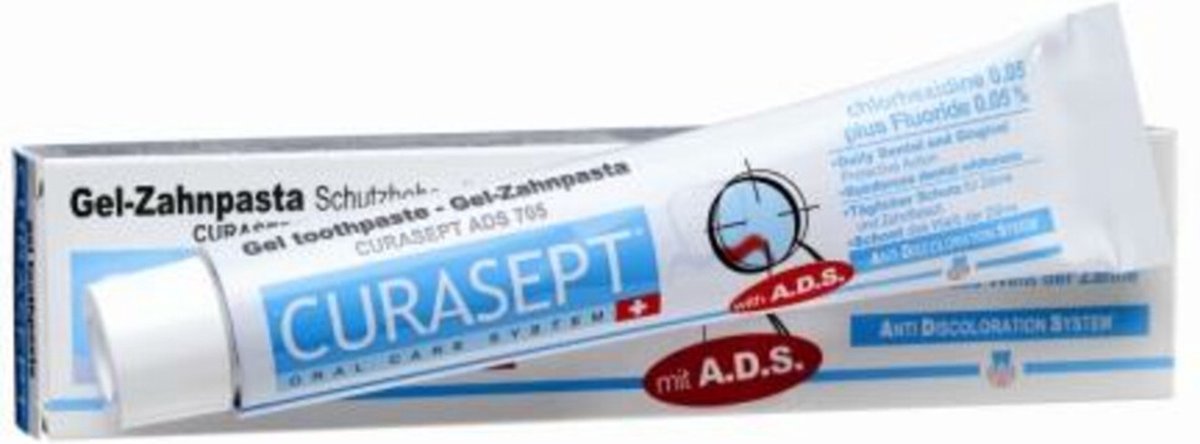 Goedkoopste 6x Curasept Gel-Tandpasta 0,05 CHX 75 ml