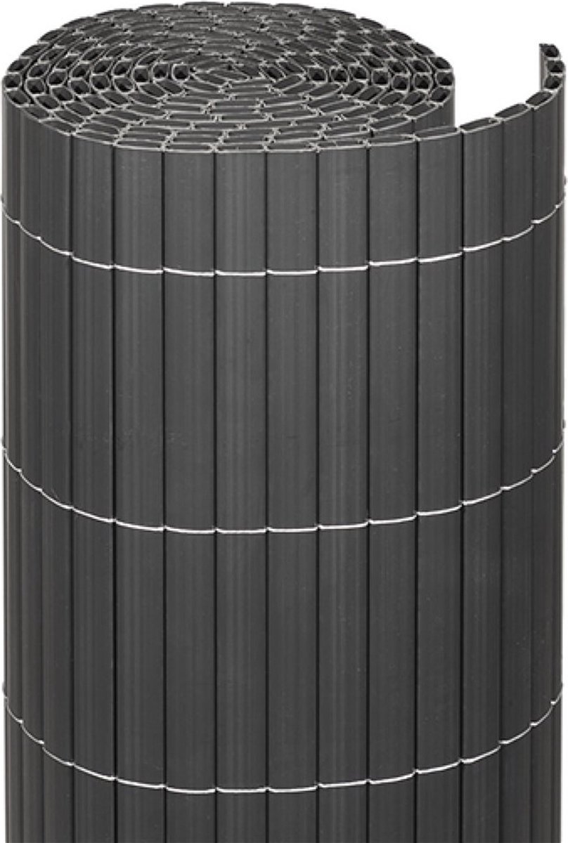 Videx Tuinscherm PVC Antraciet 180x300 cm - Eenvoudige montage en onderhoudsvrij - Hoogwaardig PVC