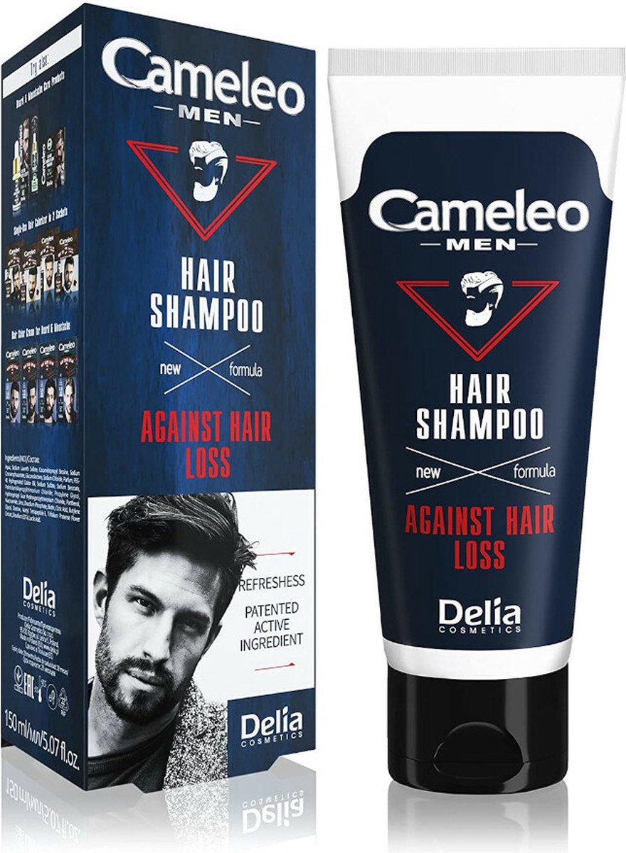 Cameleo Men - Shampoo tegen haaruitval - rode klaver en peptiden - 150ml