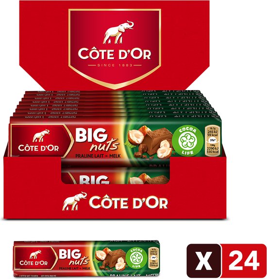 Côte d'Or Big Nuts - 75g x 24