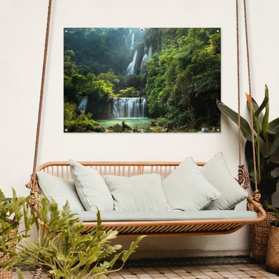Affiche de jardin Cascade - Thaïlande - Jungle - 120x80 cm - Jardin