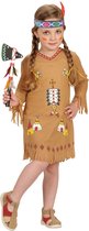 Widmann - Indiaan Kostuum - Walla Walla Wigwam Indiaan Washington - Meisje - Bruin - Maat 104 - Carnavalskleding - Verkleedkleding