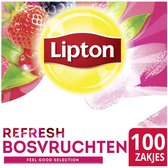 Thee lipton refresh forest fruits 100x1.5gr | Pak a 100 stuk | 12 stuks