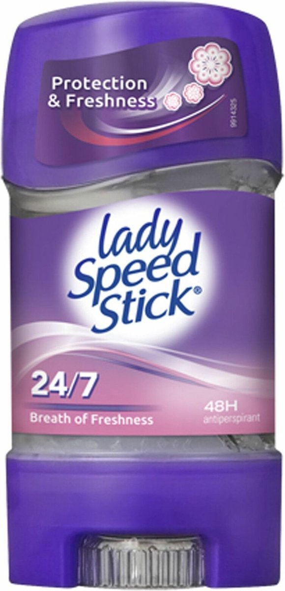 Goedkoopste Lady Speed Stick Breath of Freshness Deodorant Gel - Vitaliteit en Adembenemende Verfrissing - Voel je Vrij en Actief de Hele Dag - 65g