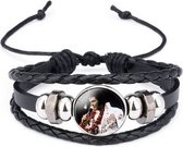 Allernieuwste.nl® Armband Elvis Presley LIVE - Muziek Legende Popstar - Dames Heren Armbanden Unisex