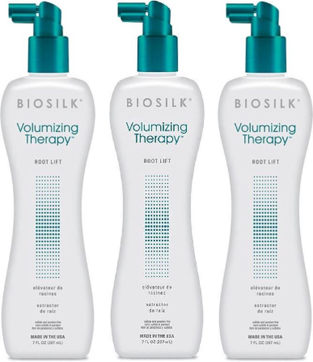 BIOSILK - Volumizing Therapy Root Lift - 3 x 207ml - Shampoo