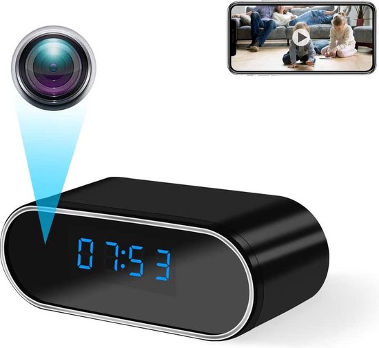 TANGMI Caméra Espion, Horloge 2.4G & 5G WiFi Caméra Cachée, Vision