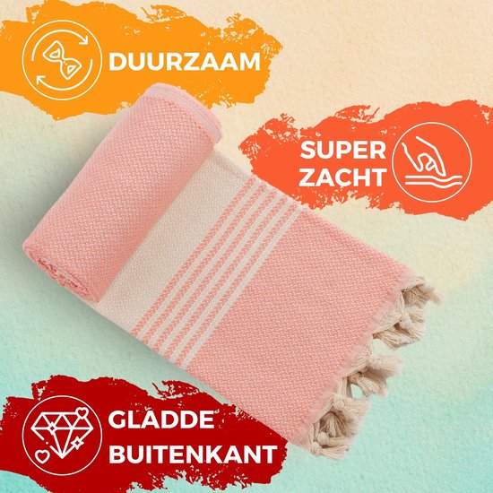Strandlaken Le Comptoir De La Plage Boheme Tropical Mexigekko Rood