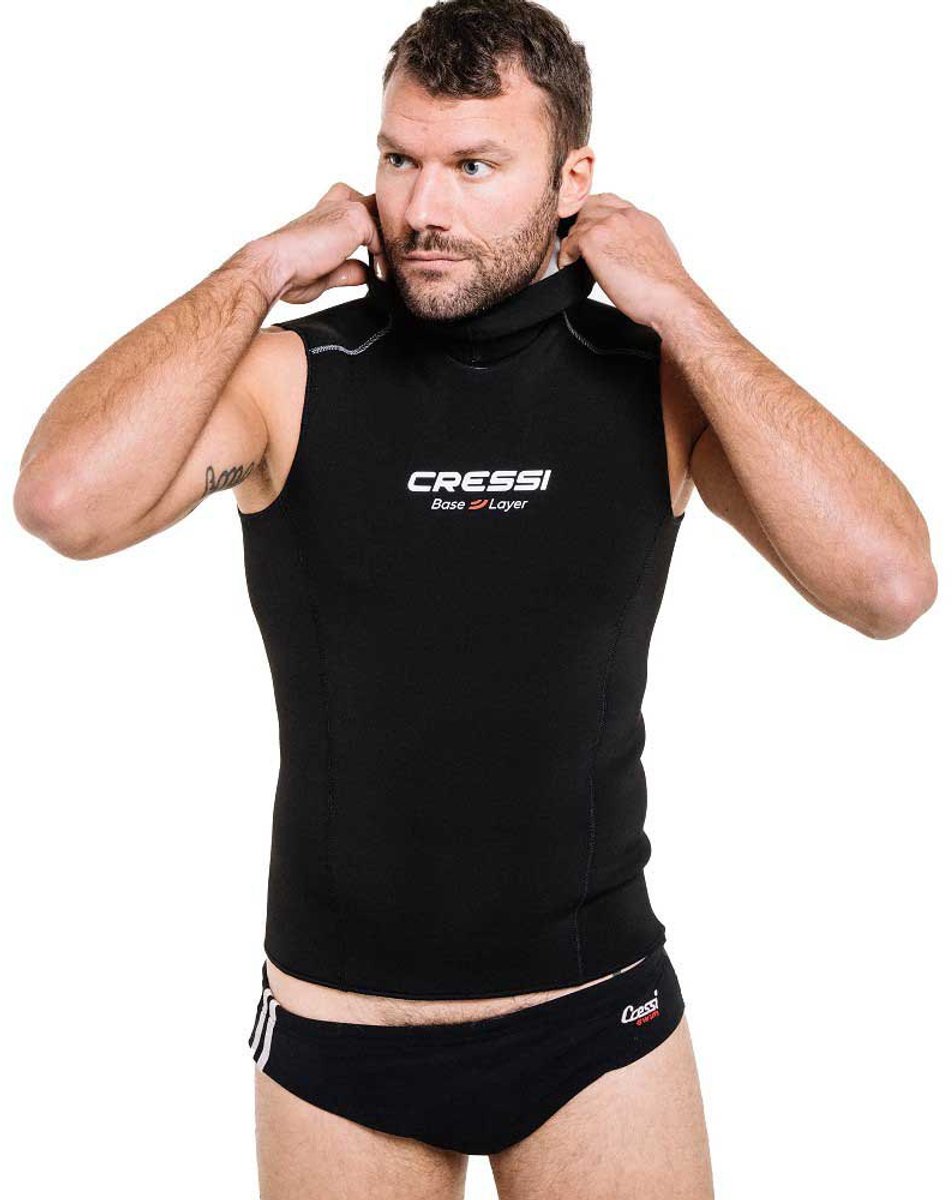 Cressi Logo Thermisch Vest 5 Mm Zwart XL Man