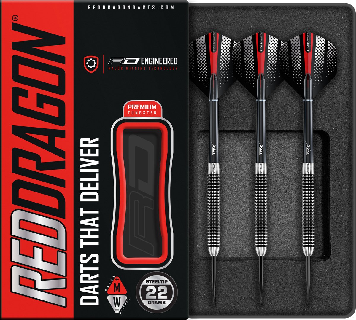 RED DRAGON - Swingfire 1 Flightmaster: Steeltip Tungsten Dartpijlen Professioneel - 22 gram