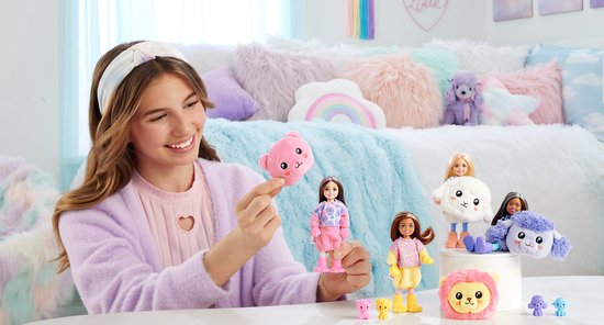 Barbie Cutie Reveal - Paarse Lama - Minipop - Barbiepop van Barbie — afbeelding 4