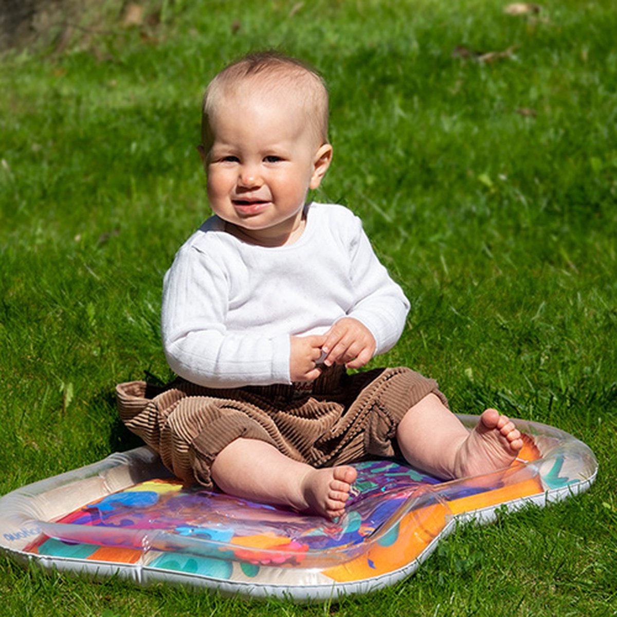 Babyono - Tapis d'Eau Bébé - Sensoriel - Tapis d'Eau - Tapis d'Eau -  Opblaasbaar 