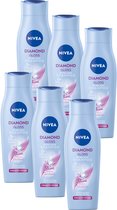 NIVEA Diamond Gloss Care Shampoo - 6 x 250 ml - Pack économique