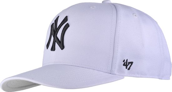 47 Brand MLB New York Yankees Cold Zone Cap B-CLZOE17WBP-WHB, Mannen, Wit, Pet, maat: One size