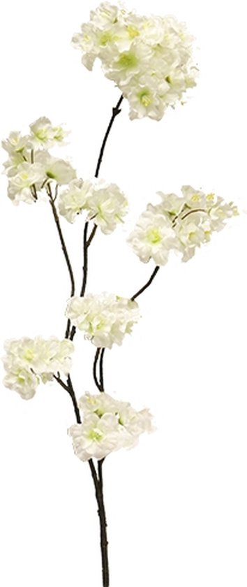 Nova Nature Zijden Kunstbloemen Nep bloemen Kersenbloesem Wit 135 cm