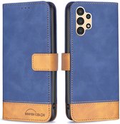 BINFEN Color Book Case - Geschikt voor Samsung Galaxy A13 4G / A13 5G / A04s Hoesje - Blauw