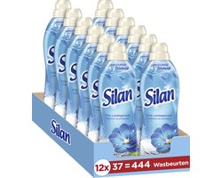 Silan Fris Lentegevoel - Wasverzachter - Zijdezachte Was - Langer Stralende Kleding - Langdurige Frisheid - Voordeelverpakking - 12 x 37 wasbeurten