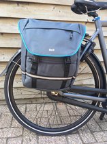 30 liter Beck SPRTV Grey/blauwe bies Dubbele fietstas