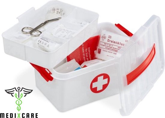 Opbergdoos voor Medicijnen, Container voor EHBO-doos, Grote Familie-EHBO- doos, Medicijndoos, Organizer voor Noodgevallen (Type B