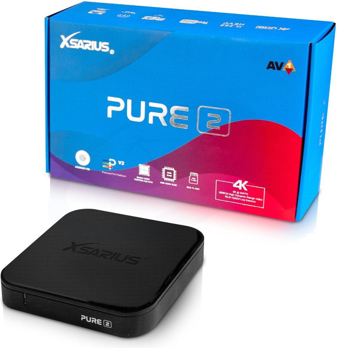Xsarius Pure 2 - 4K UHD - Android 11 Media Player - iptv - Android Box |  bol.com