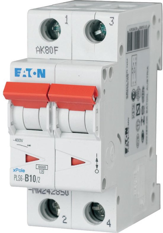 ABB S201M-C40 stroomonderbreker 1P 40A C-karakteristiek, 10 kA
