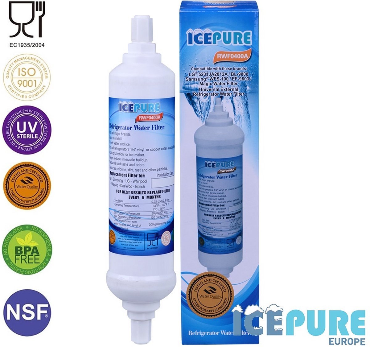Universele Waterfilter voor BL-9808 / 5231JA2021A