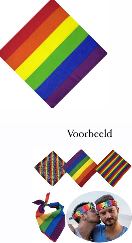 Akyol - Pride sjaal - Bandana - Pride - Sjaal - Regenboog - lgbtq bandana - LGBT - pride - Gift - Verjaardag - Feestdag - Verassing - Respect -regenboog bandana
