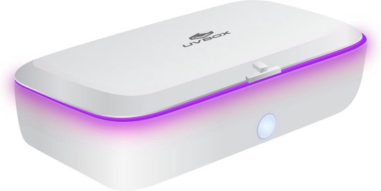 Uv Box Draadloos Opladen Sterilisator & Wireless Charger - 10 Watt - Desinfectie Box - UVC Lamp - UV Reiniger - USB C Lader - 99.9 % Desinfectie - Versteeg
