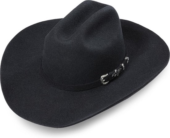 Chapeau Western Houston Stars&Stripes Noir taille 56