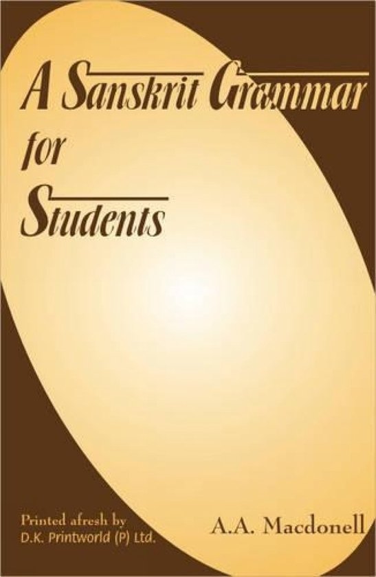 A Sanskrit Grammar for Students - cover