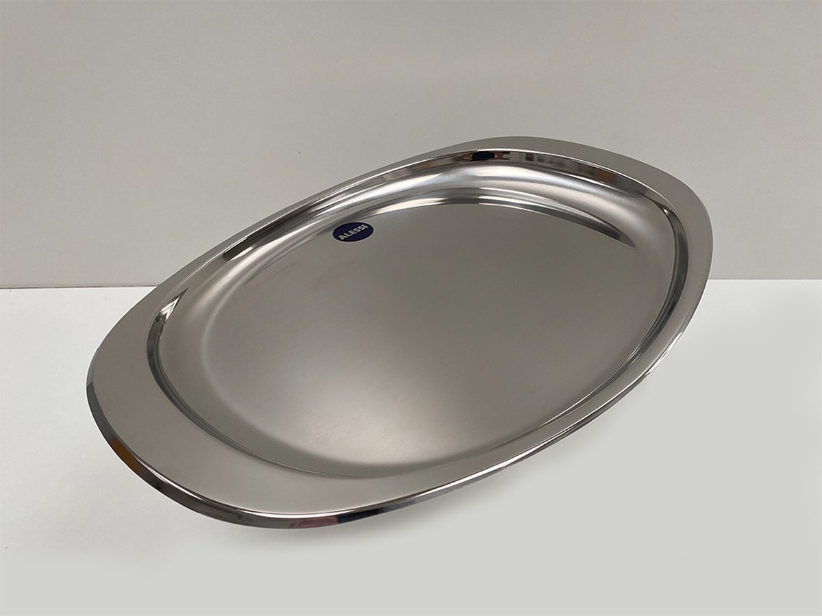 Alessi Vlakke Schaal-RVS-41x 28.5 cm