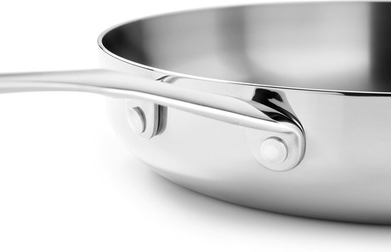Koekenpan met anti-aanbaklaag, 11 inch grote non-stick grote 304 roestvrijstalen honingraatkoekepan met handvat - ovenveilige kookpannen, pannen van de chef kopen vanaf een prijs van 38