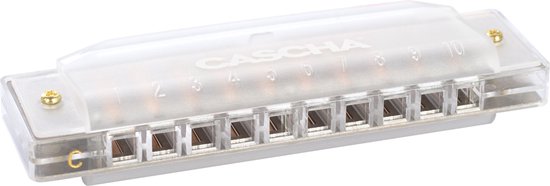 Cascha Verlag Fun Blues Mundharmonika, Transparent - Diatonische mondharmonica