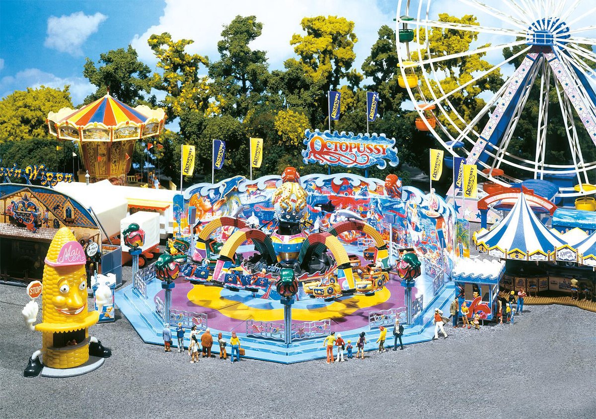 Faller Carrousel Octopussy Modelbouwdecoratie
