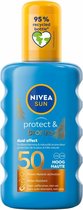 6x Nivea Sun Protect & Bronze Zonnespray SPF 50 200 ml