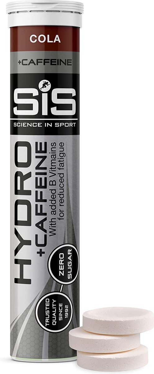 Science in Sport - SIS Go Hydro Bruistabletten - 300mg Elektrolyten - Met 75mg Cafeïne - Cola Smaak - 20 Tabletten van Science in Sport — afbeelding 2
