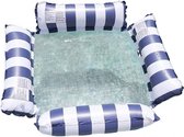 Hamac à eau - Matelas à air de piscine - Matelas à air gonflable - Chaise à eau - Piscine/Plage - Jouets aquatiques - Vacances - Bleu foncé