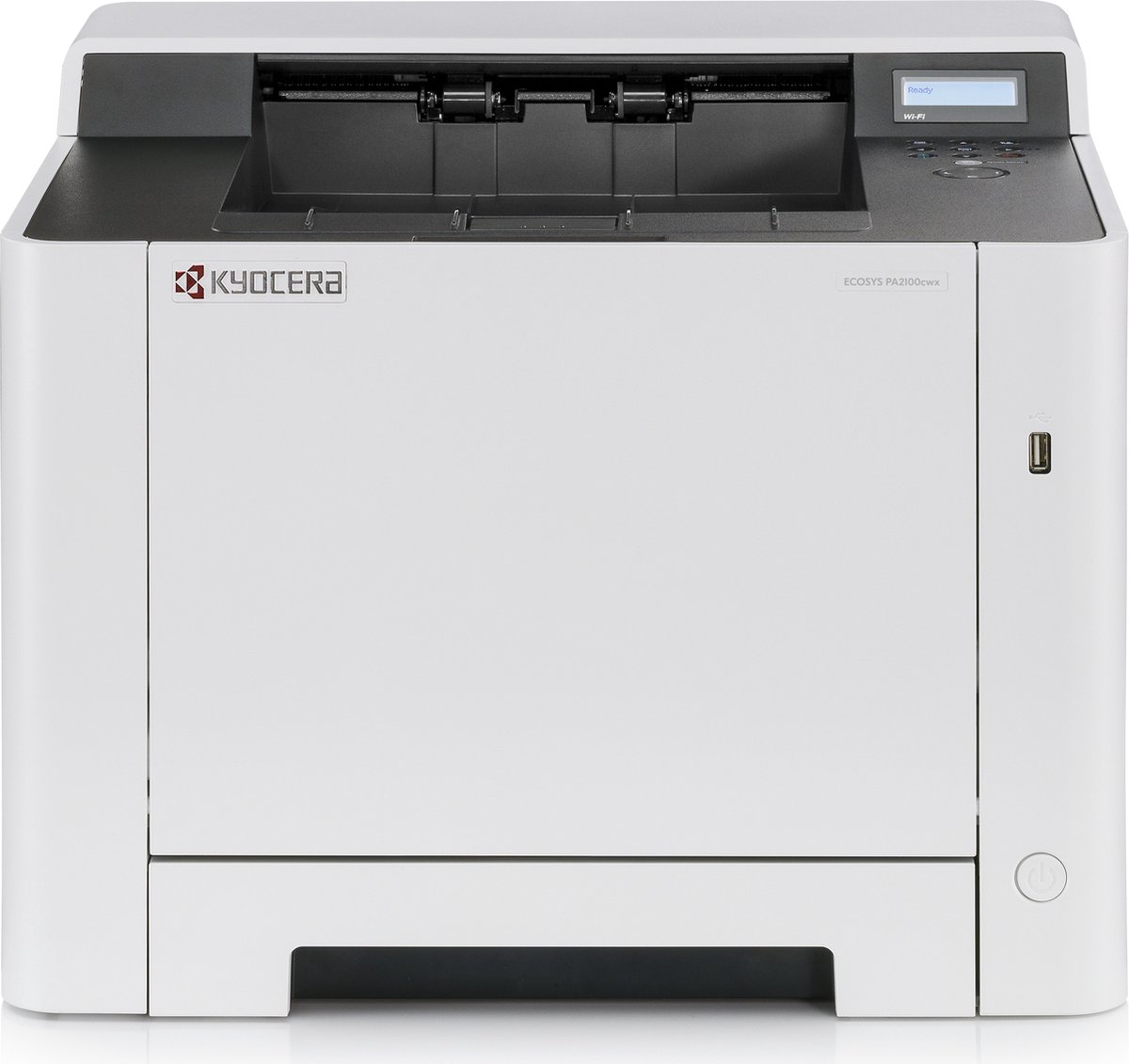 Kleurenlaserprinter Kyocera ECOSYS PA2100cwx/KL3, USB 2.0/LAN/WLAN/WiFi-Direct, automatisch dubbelzijdig/mobiel printen, tot A4, incl. CMYK-toner