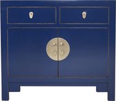 Fine Asianliving Chinese Kast Blauw Midnight Blue - Orientique Collectie B90xD40xH80cm Chinese Meubels Oosterse Kast