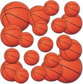 Decoratie basketballen 40 stuks - Sport decoraties - Sport versiering - Themafeest versiering - Thema decoraties