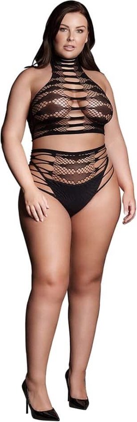 Shots Le D sir Carpo XLVI Tweedelige Set Met Col Crop Top En Slip 