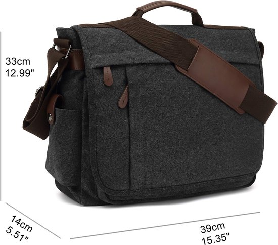 Messenger bag Sac à bandoulière Sac d'école Canvas