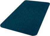 Urban Living Badkamerkleedje/badmat tapijt - memory foam - donkerblauw - 50 x 80 cm - anti slip