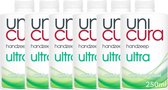 6x Unicura Handzeep Anti Bacterieel Navulling Ultra 250 ml