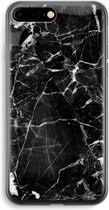 Case Company® - Hoesje geschikt voor iPhone 7 PLUS hoesje - Zwart Marmer - Soft Cover Telefoonhoesje - Bescherming aan alle Kanten en Schermrand