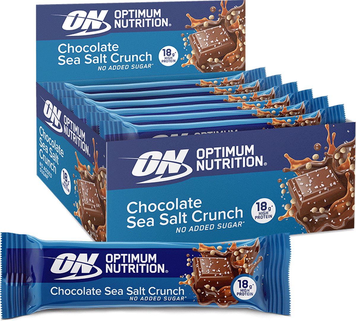 Optimum Nutrition Protein Crunch Bars Crunchy Chocolate & Sea Salt