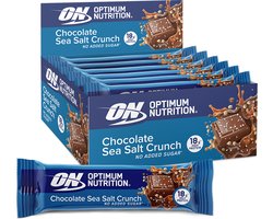 Optimum Nutrition Protein Crunch Bar - Crunchy Chocolate & Sea Salt Proteine Reep - Vegetarisch - 1 Reep (66 gram)